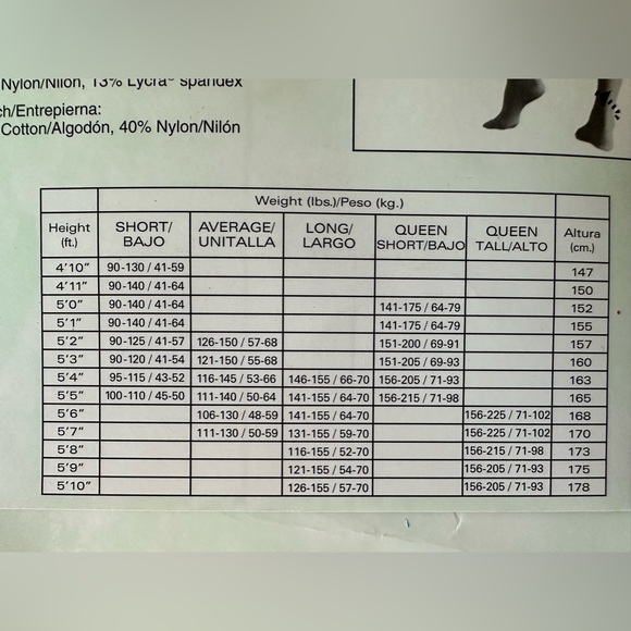 Worthington Sheer Caress Vintage Control Top Pantyhose Long Off Black NWT NIP - Picture 5 of 8